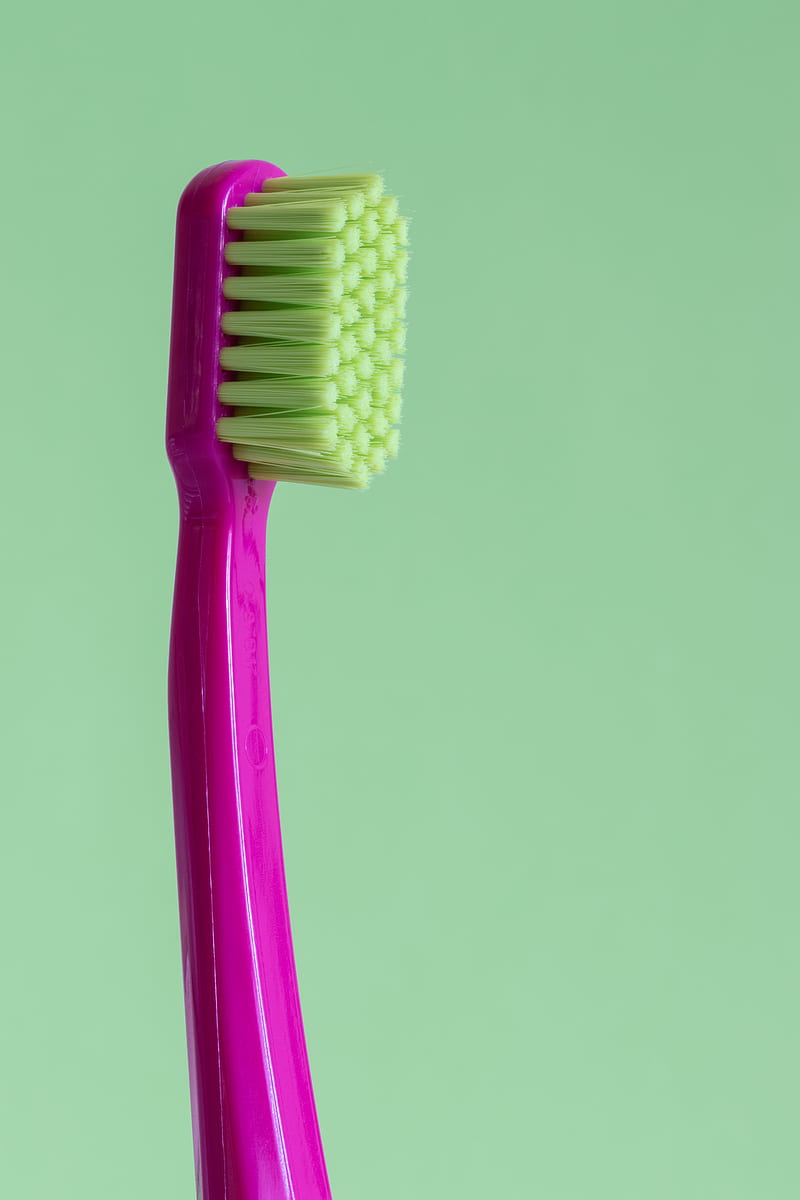 purple and green toothbrush, HD phone wallpaper