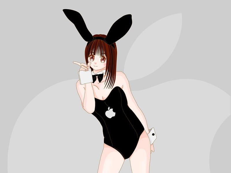 Anime Apple, apple, technology, anime, HD wallpaper Anime Apple, apple, technology, anime, HD wallpaper