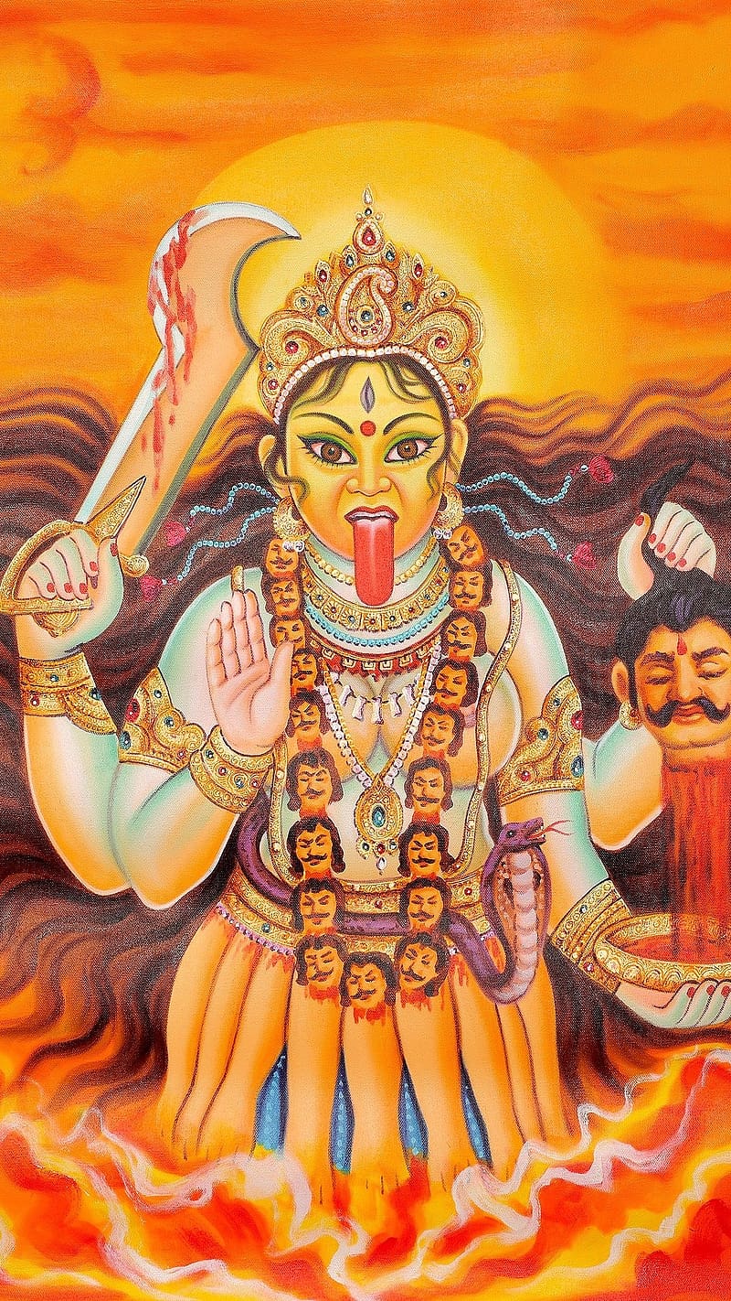 Maa Kali , Art Work, goddess, HD phone wallpaper