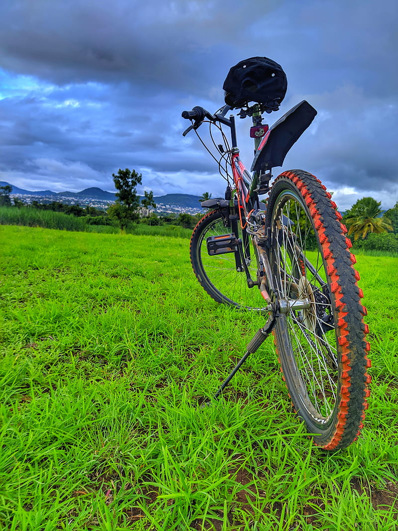 Bicycle, bike, landscapes, pune, race, rest, ride, road, satara, HD phone wallpaper