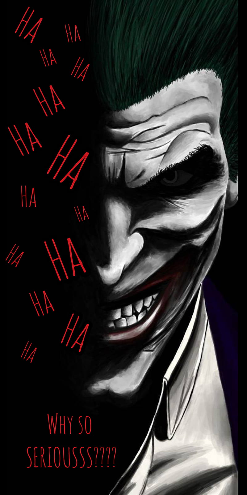 Joker why so serious, batman, best villian, black, dark knight, ha ...