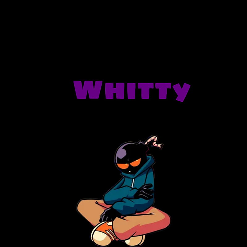 Whitty, black, bomb, fnf, friday night funkin, purple, HD phone wallpaper