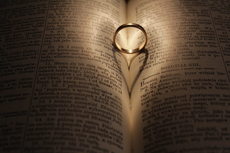 ring, wedding, book, HD wallpaper