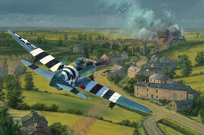 Military Aircraft, Republic P-47 Thunderbolt, Aircraft, Warplane, HD wallpaper