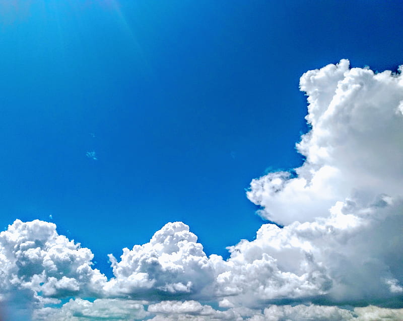 Nubes , cielo azul, HD wallpaper