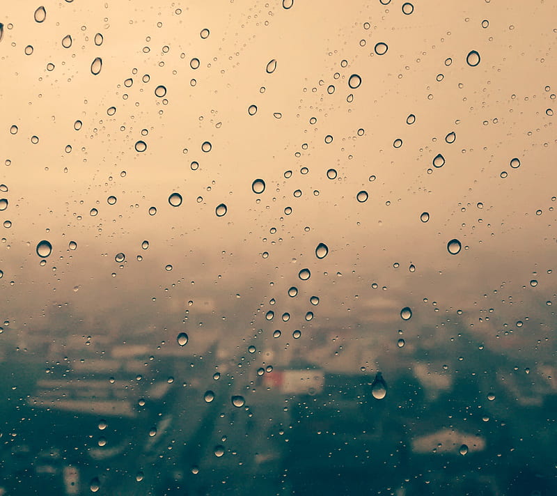 Rainy afternoon, blurred, brazil, city, drops, rain, HD wallpaper