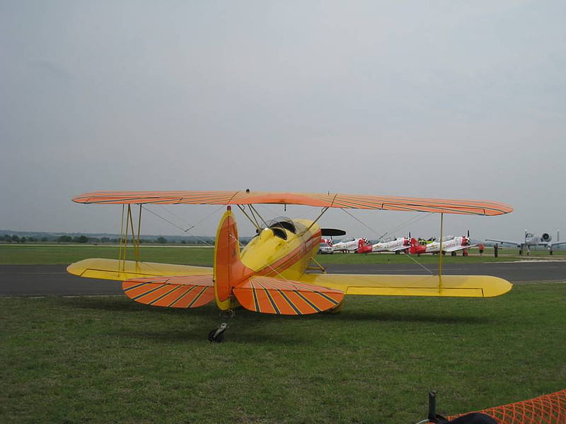 Airshow-14, stunt plane, plane, bi plane, air plane, HD wallpaper