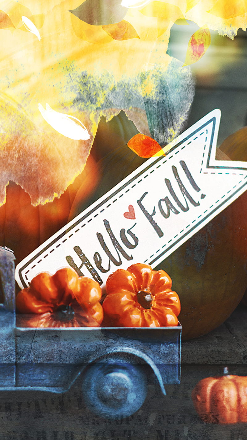 Autumn Truck, autumn, country, fall, holiday, nature, season, truck, HD phone wallpaper