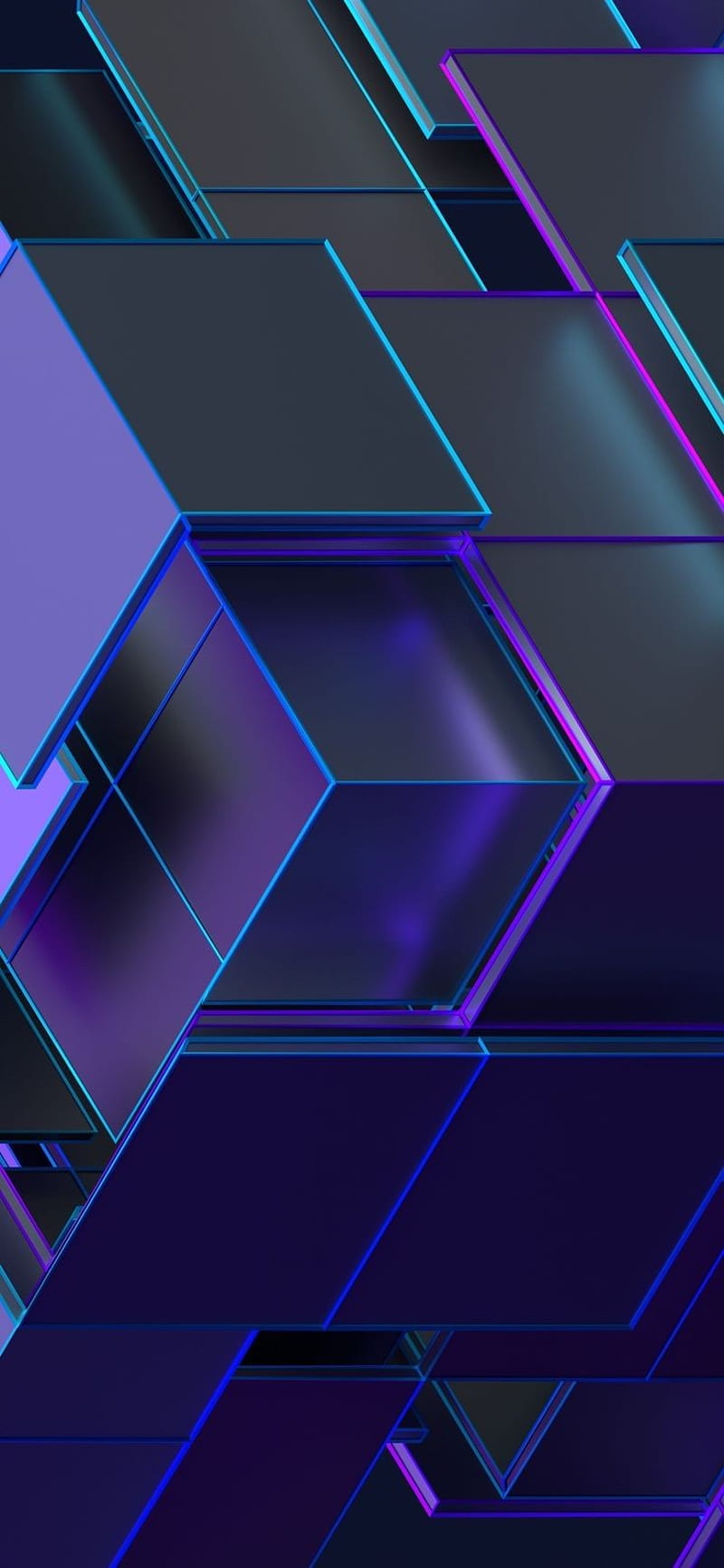 Cubes , glass, purple, HD phone wallpaper