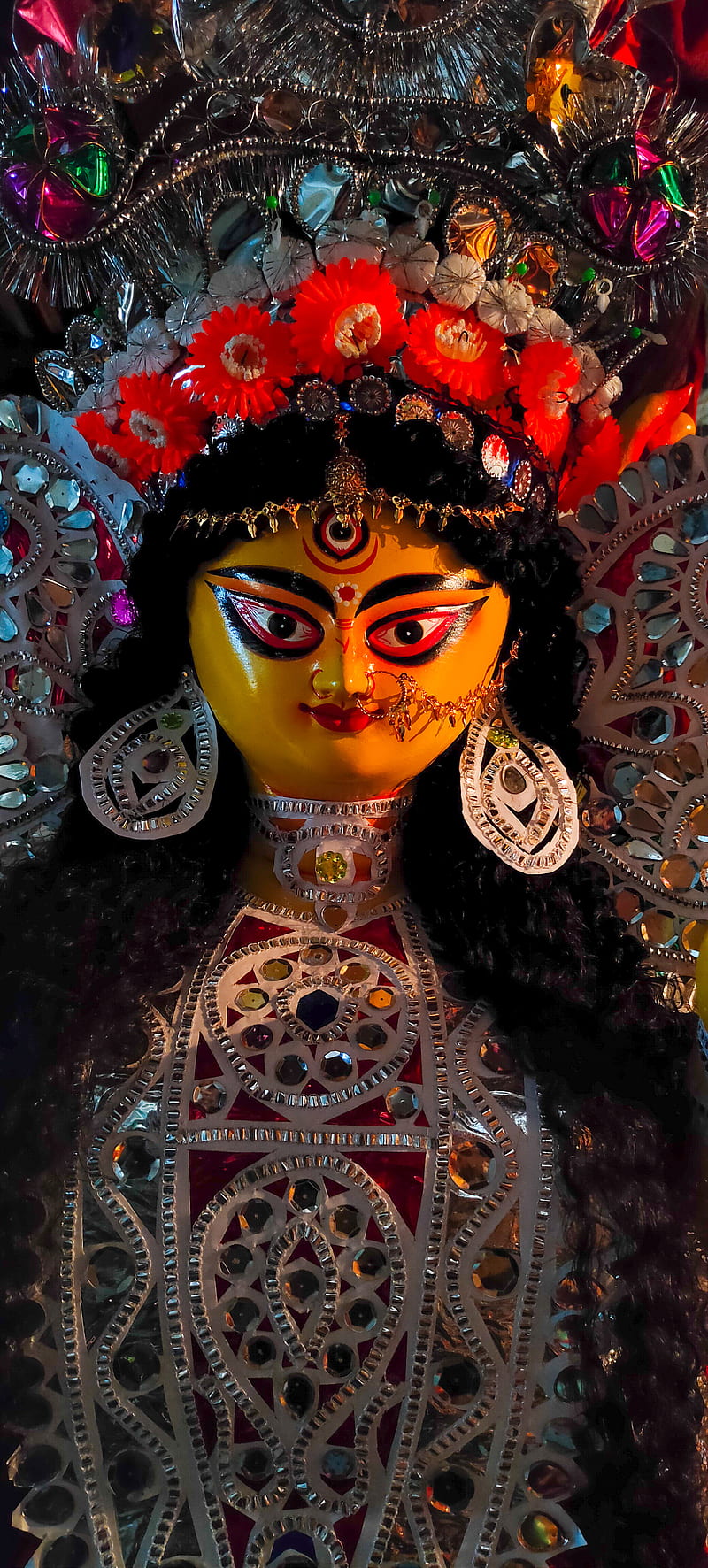 Durga Maa Image, Durga Maa is God of Hinduism. Stock Photo - Image of  flower, assam: 178398076