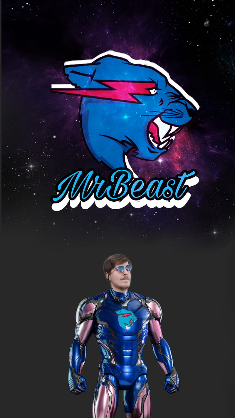 Super MrBeast, 40m subscribe, beast, sky, superhero, HD mobile wallpaper