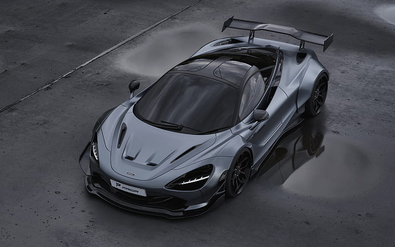 2020, McLaren 720S, Prior Design, aerodynamic body kit, tuning 720S, gray sports coupe, new gray 720S, British supercars, McLaren, HD wallpaper