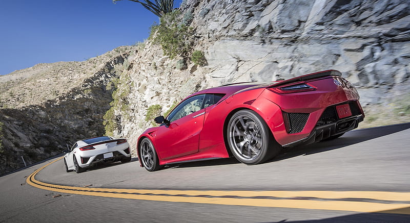 2017 Acura NSX Red and White - Side , car, HD wallpaper