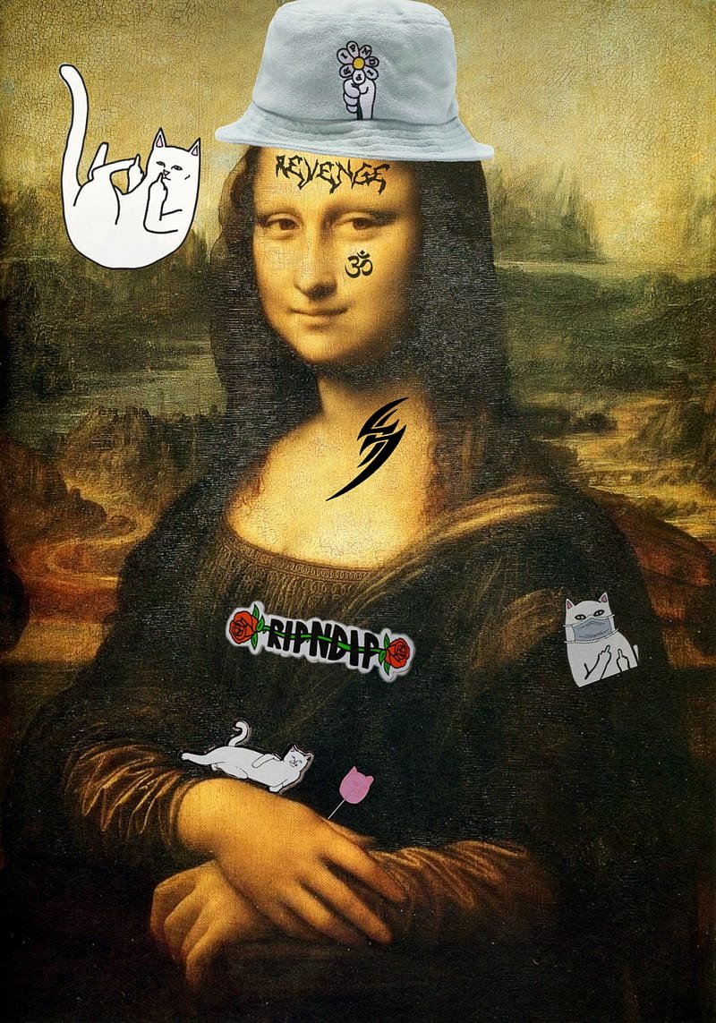 Mona lisa, monalisa, pintura, ripndip, HD phone wallpaper | Peakpx