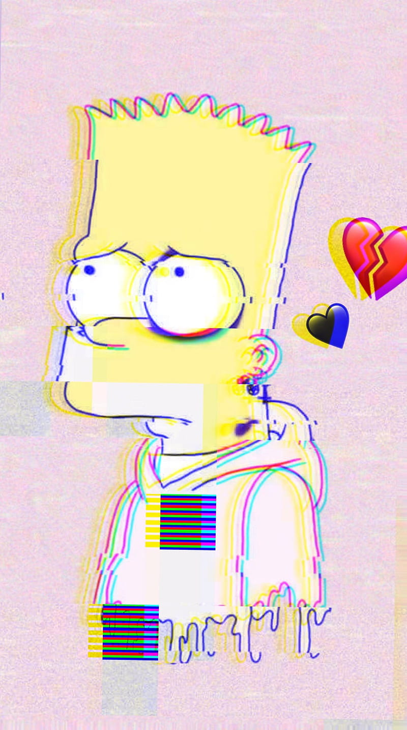 Bart triste, deprimente, Fondo de pantalla de teléfono HD | Peakpx