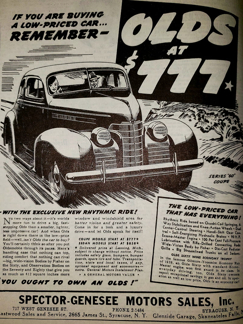 Oldsmobile ad, advertising, antique, car, carros, newspaper, oldsmobile, vintage, HD phone wallpaper
