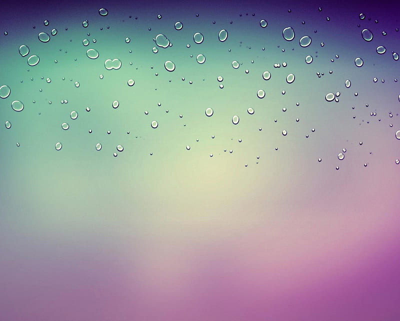 Waterdrops, abstract, drops, purple, rain, raindrops, water, HD wallpaper