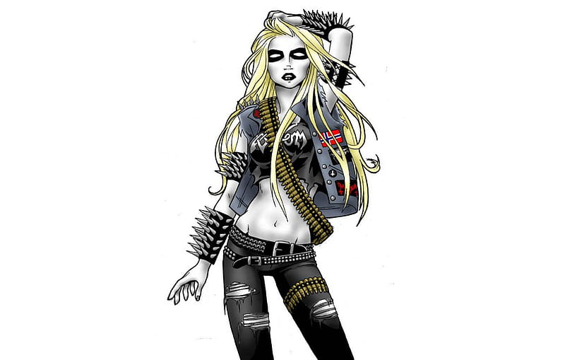 Girl black metal Black Metal