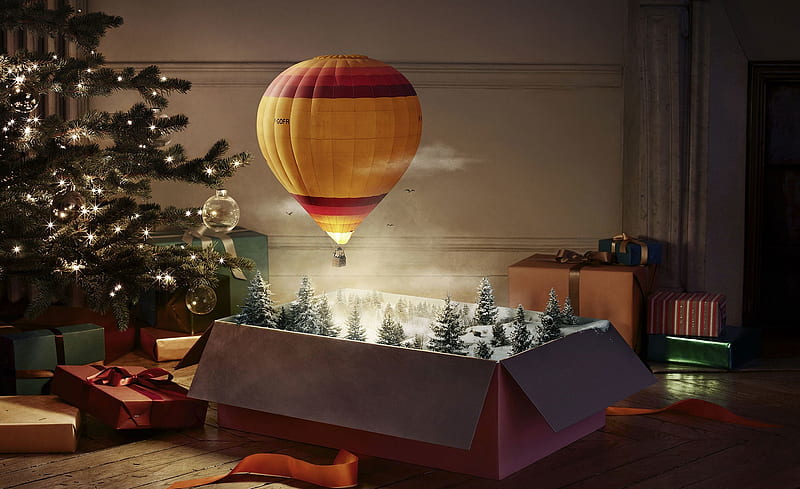 Magic Christmas Gift Ultra, Holidays, Christmas, Magic, Presents, Gifts, Holiday, HD wallpaper