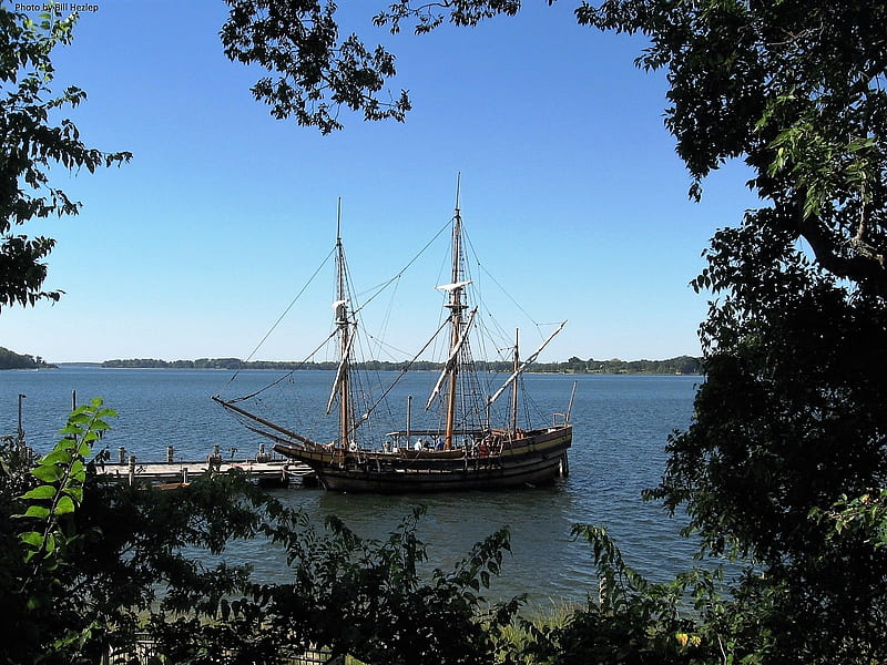 The Maryland Dove, St Marys Maryland, Chesapeake Bay, Maryland Dove, Replica Vessel, HD wallpaper