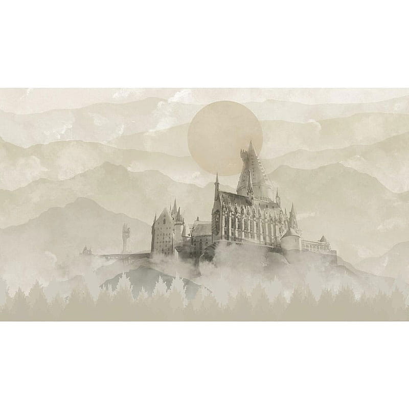 Harry Potter Hogwarts Castle Mural by RoomMates. Sideshow Collectibles, HD phone wallpaper