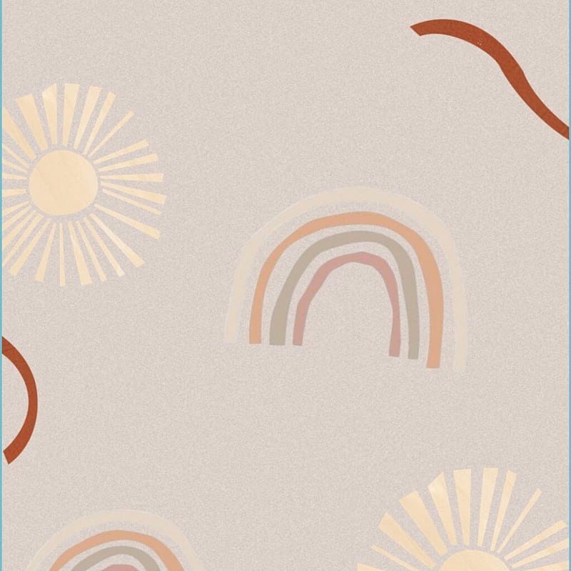 Premium Vector  Boho pattern in pastel beige pink brown color on beige  background leaves pattern rustic