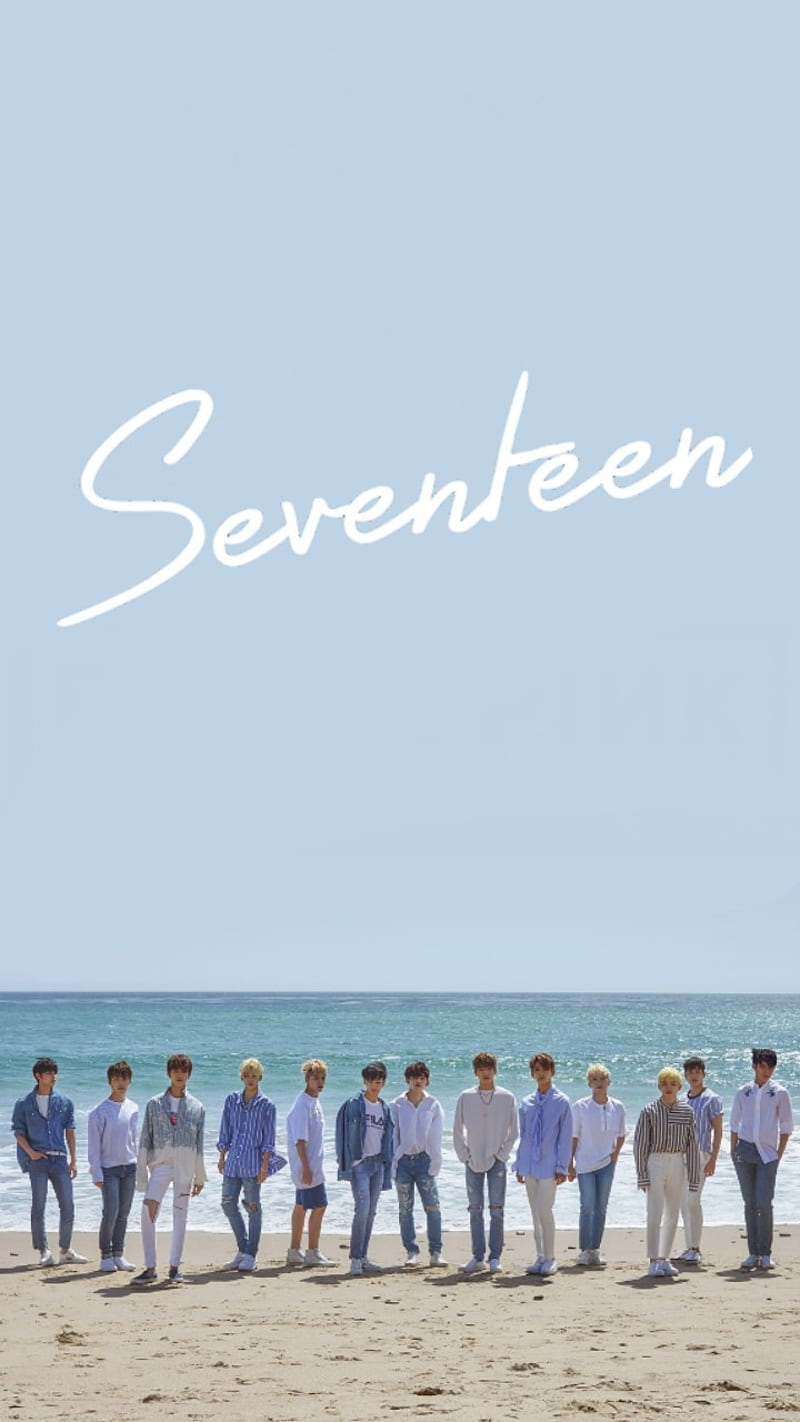 Seventeen, cute, dino, kpop, nature, sea, sky, summer, vernon, HD phone wallpaper
