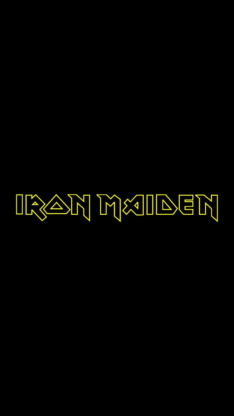 Iron-Maiden-logo, heavy, metal, HD phone wallpaper