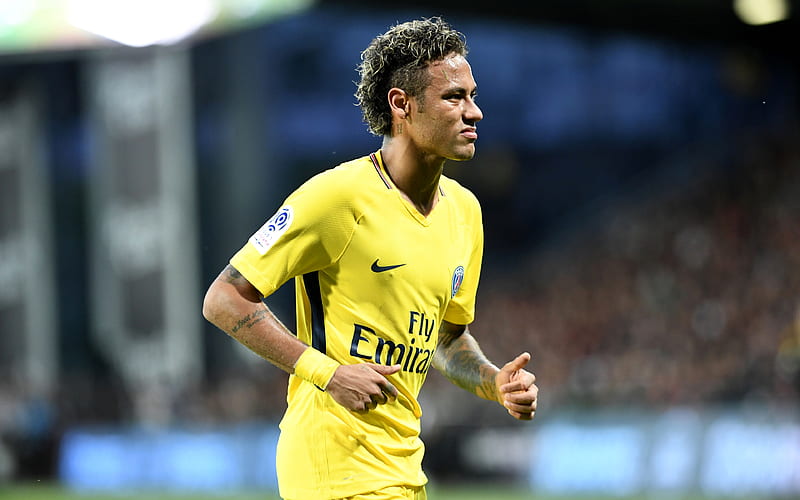 Neymar PSG, soccer, football stars, Ligue 1, Paris Saint-Germain, footballers, Neymar JR, HD wallpaper