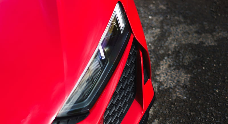 2019 Audi R8 V10 Spyder Performance quattro (UK-Spec) - Headlight , car, HD wallpaper