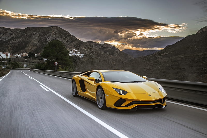 Yellow Lamborghini , lamborghini, carros, 2019-cars, HD wallpaper