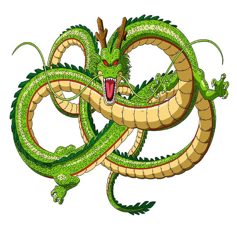 shenron, dbz, dragon, dragon ball, dragon ball z, green dragon, HD phone wallpaper