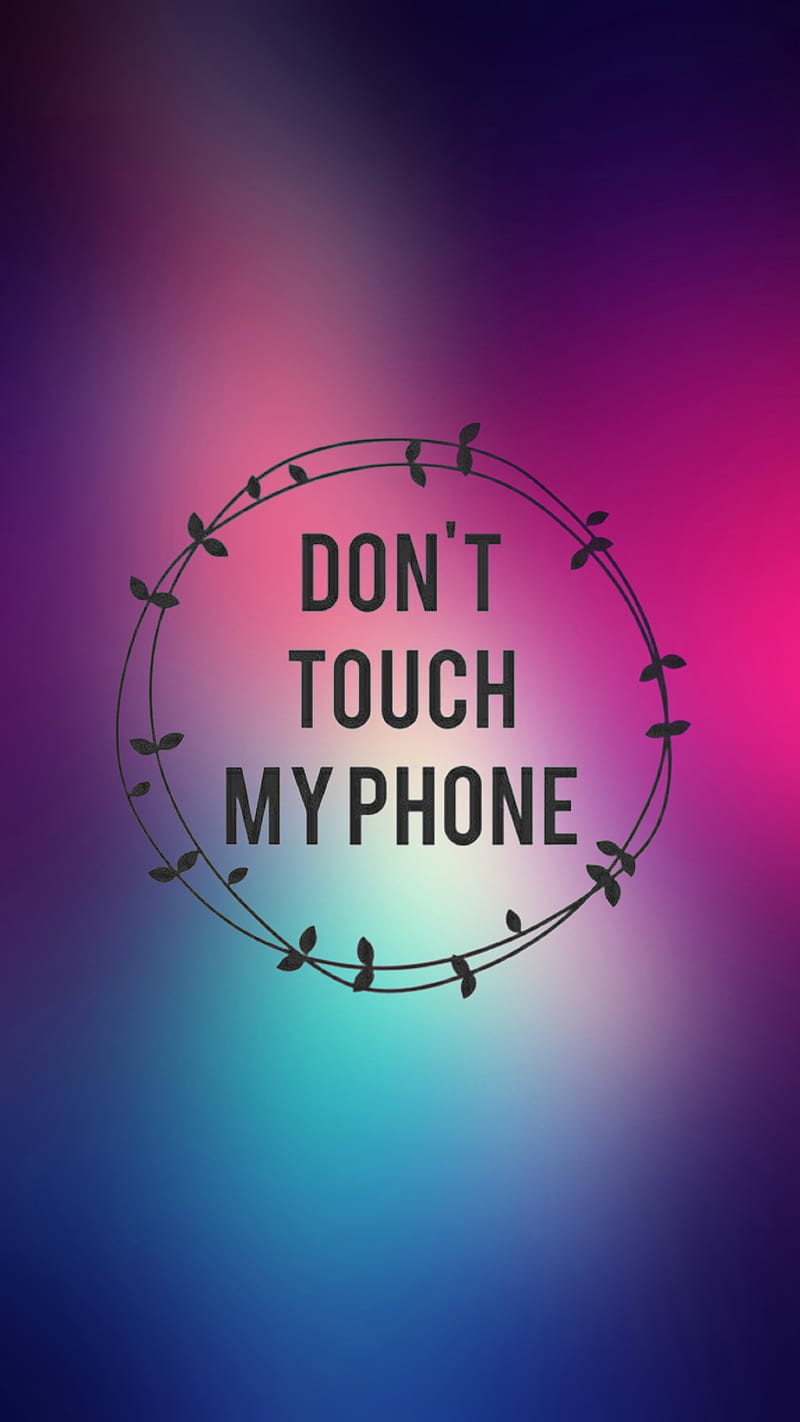 Dont touch, phone, HD phone wallpaper