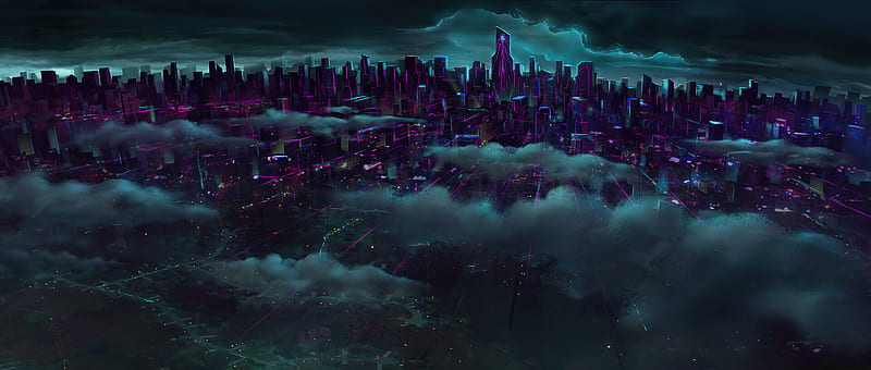 Sci Fi, City, Cityscape, Futuristic, HD wallpaper
