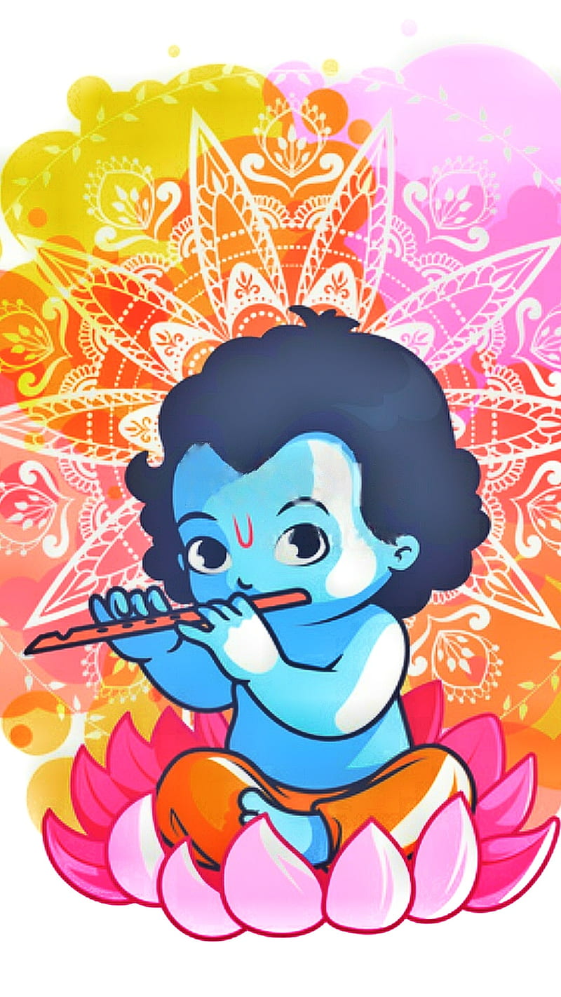 Krishna, drawing, flute, god, kannaiah, krish, little krishna, lord krishna,  HD phone wallpaper | Peakpx