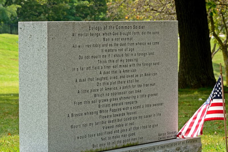 Eulogy Of The Common Soldier, war vets, veterans, soldier, american soldier, eulogy, HD wallpaper