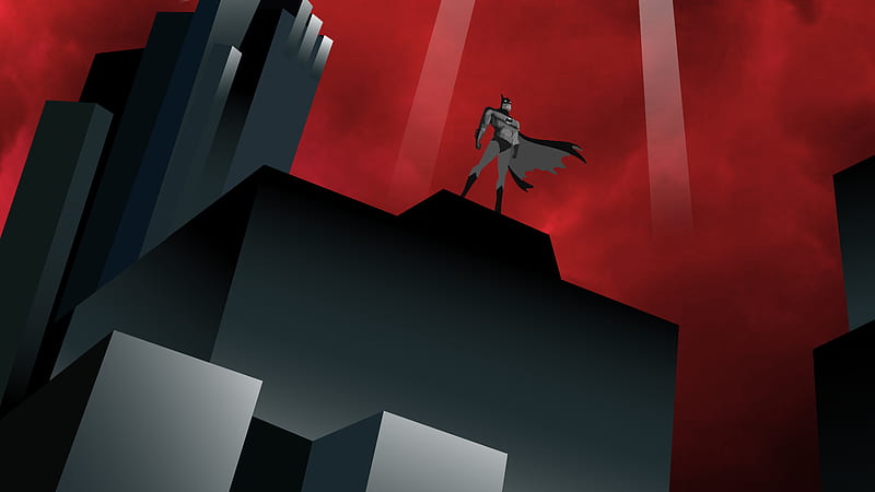 Batman The Animated Series , batman, superheroes, minimalism, minimalist, HD wallpaper