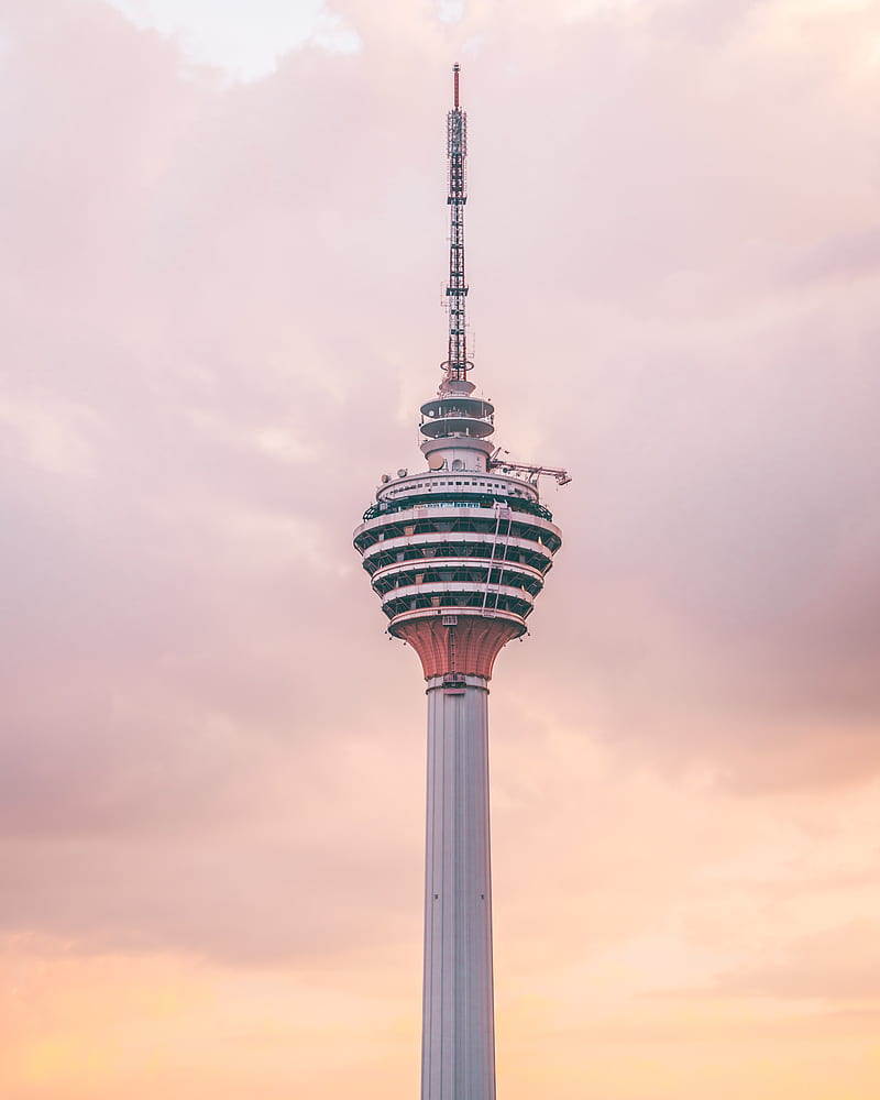tower, building, architecture, kuala lumpur, malaysia, HD phone wallpaper