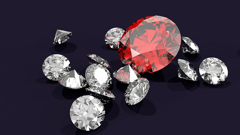 Red Diamond, diamonds, luxury, jewelry, expensive, diamonds, HD wallpaper