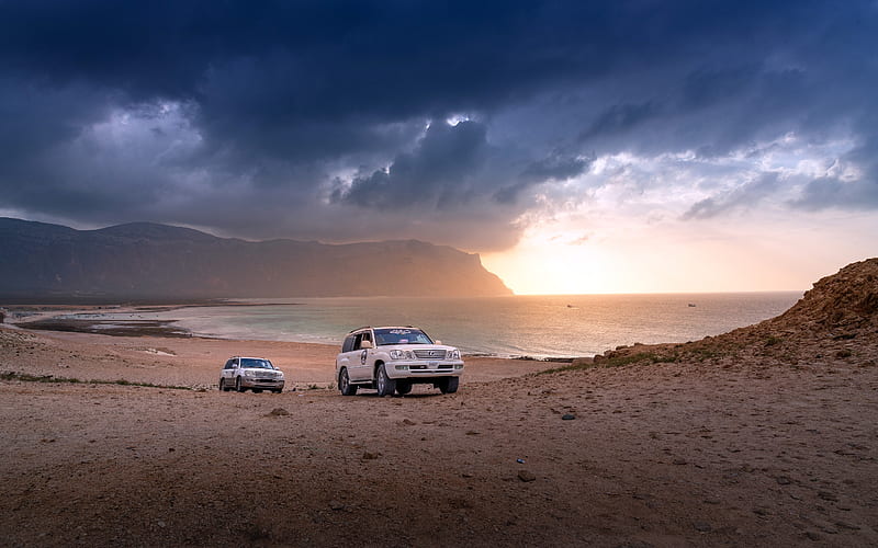 Socotra Island Seaside 2022 Off Road Vehicle, HD wallpaper