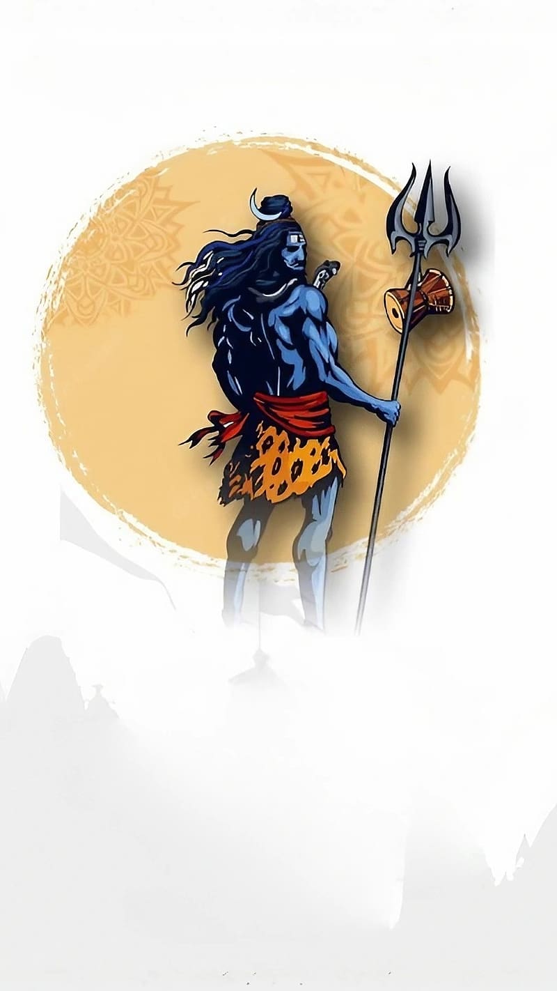 Bholenath Wale, Illustration, lord shiva, god, mahadev, HD phone wallpaper