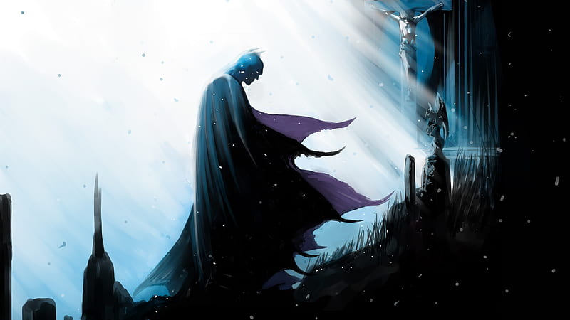 Batman Paint Art, batman, superheroes, digital-art, artwork, HD wallpaper