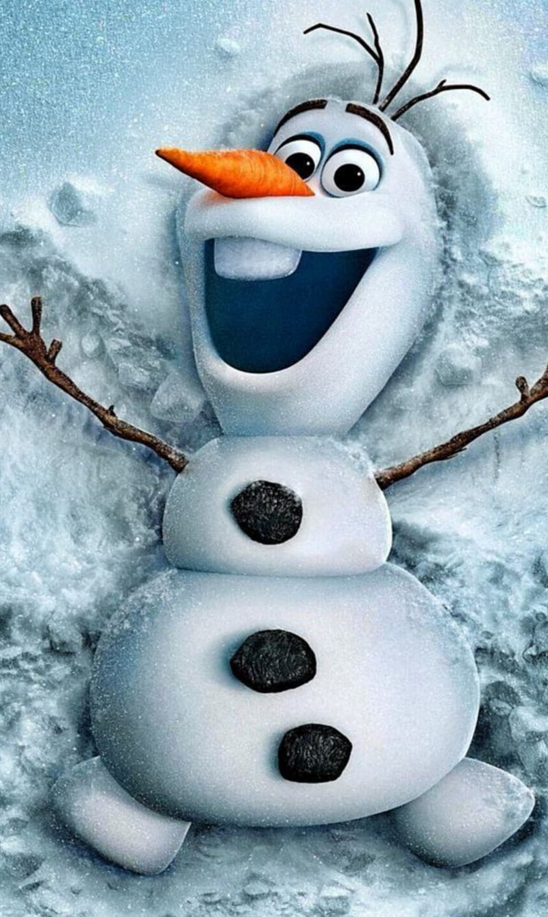 olaf, frozen, snowman, winter, HD phone wallpaper