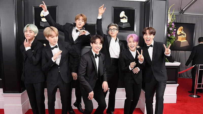 BTS Wears Custom Korean Tuxedos on the Grammys Red Carpet, HD wallpaper