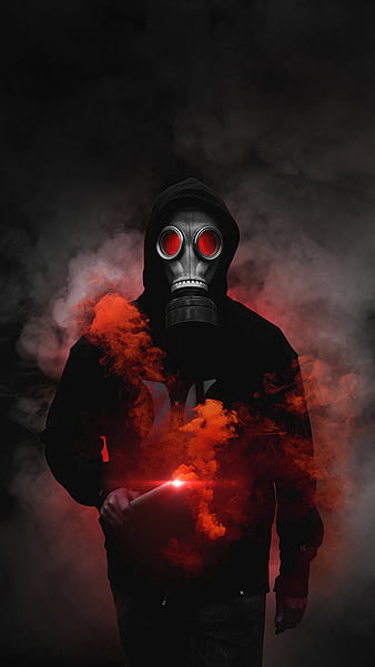 Girl in a Gas Mask Art Wallpapers - Cool Girl Wallpapers iPhone 4k