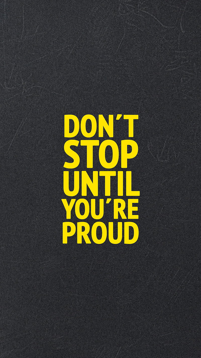 Dont stop, motivational, quote, text, yellow, HD phone wallpaper
