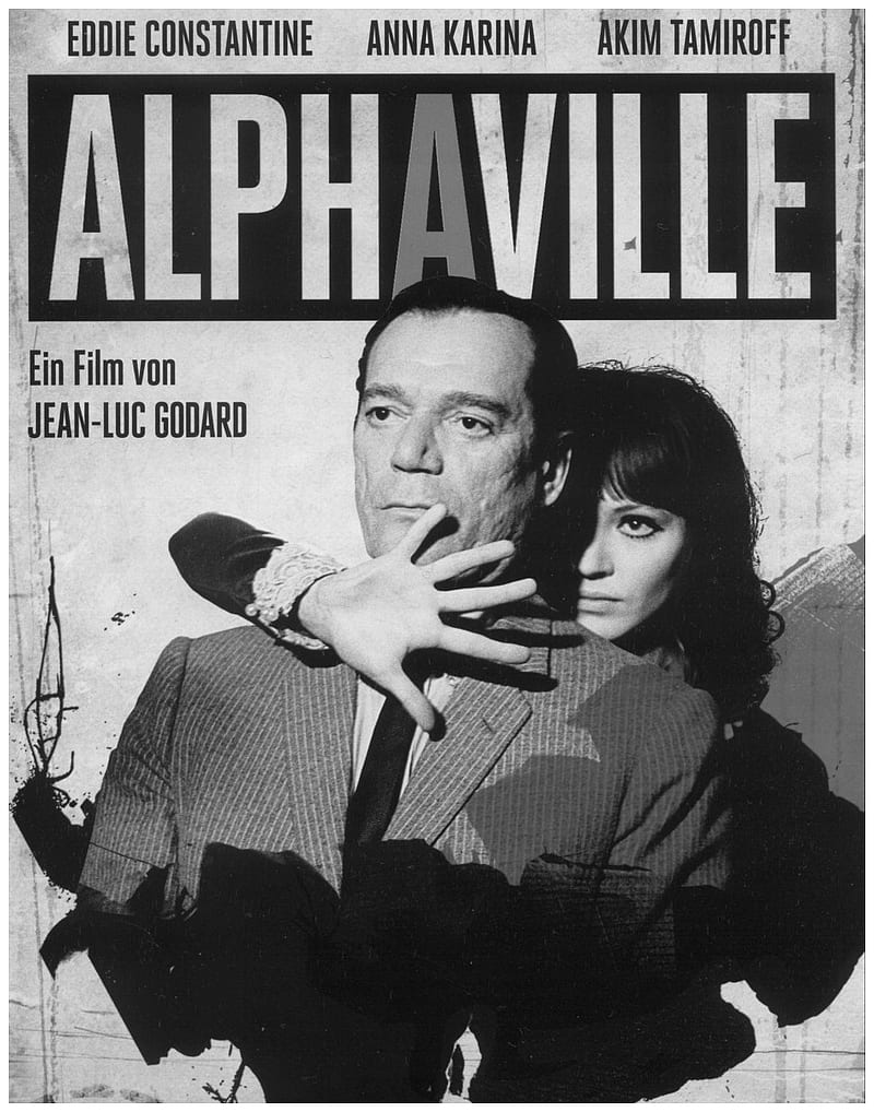 Jean-Luc Godard, movie poster, Alphaville, Anna Karina, HD phone wallpaper