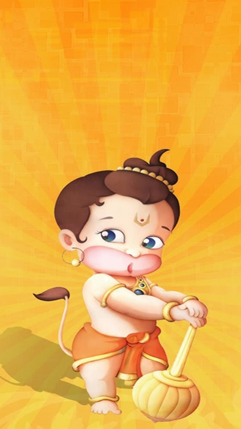 Veer Bal Hanuman, bal hanuman, bhakti, HD phone wallpaper