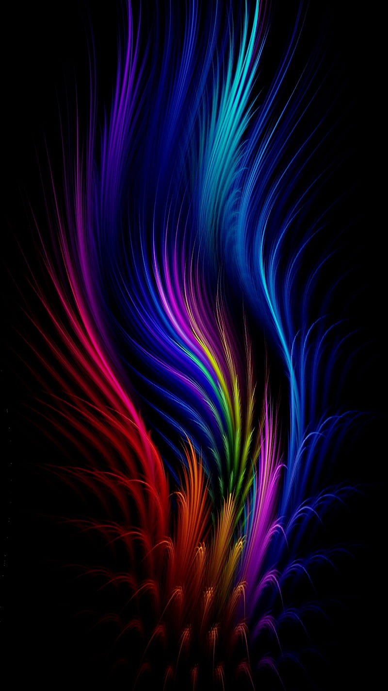 Color Grass, olor, blue, dark, abstract, colorful, red, digital, HD phone  wallpaper | Peakpx