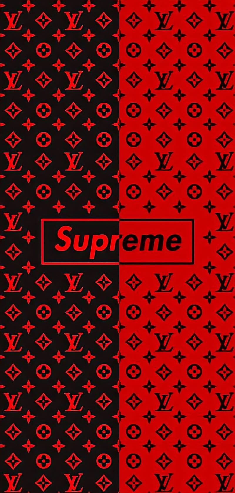 Designer, clothes, cool, fashion, louis vuitton, lv, red, red and black,  supreme, HD phone wallpaper | Peakpx